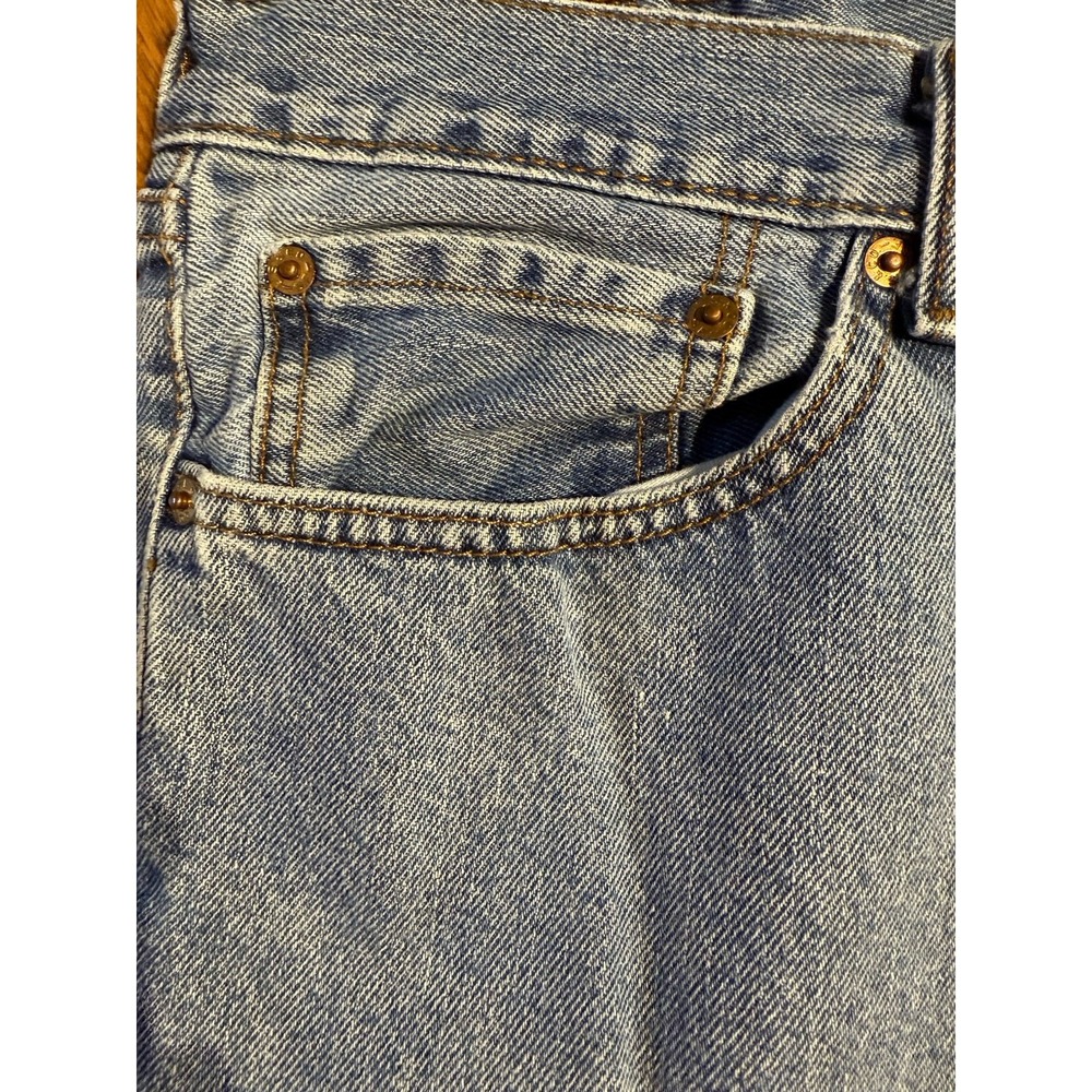 Levi's 505 Jeans Mens 40x29 Blue Denim Straight Regular‎ Grunge Retro American - Picture 5 of 12